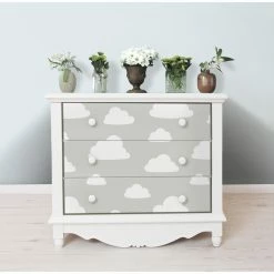 Cheap 🌟 Self-Adhesive Wallpaper Brewster Home Clouds Grey Peel And Stick Wallpaper ⭐ -Wallpaper Sales Store detail2BREW1322