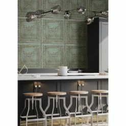 Buy 😍 A-Street Prints Ornamental Tin Tile Wallpaper 💯 -Wallpaper Sales Store detail2BREW2102