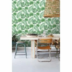 Deals 🎁 ESTA Home Design Department Patti Light Green Leaves Wallpaper 🥰 -Wallpaper Sales Store detail2BREW4911