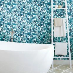 Cheapest 👏 Self-Adhesive Wallpaper RoomMates Palm Peel And Stick Wallpaper ⌛ -Wallpaper Sales Store detail2YWI1933