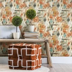 Flash Sale 😀 Self-Adhesive Wallpaper RoomMates Aztec Peel And Stick Wallpaper 👏 -Wallpaper Sales Store detail2YWI1941