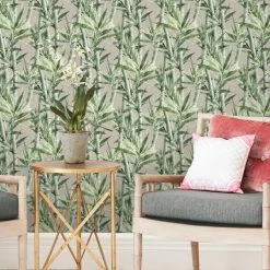 Wholesale 👏 Self-Adhesive Wallpaper RoomMates Lucky Bamboo Peel And Stick Wallpaper ✔️ -Wallpaper Sales Store detail2YWI2009