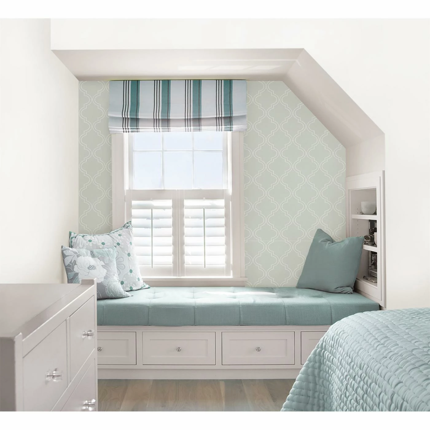 Hot Sale ๐ Self-Adhesive Wallpaper Brewster Quatrefoil Peel And Stick Wallpaper ๐ 8 Hot Sale ๐ Self-Adhesive Wallpaper Brewster Quatrefoil Peel And Stick Wallpaper ๐ - Image 6