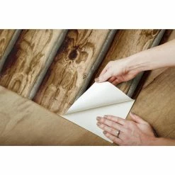 Cheap 🎉 Self-Adhesive Wallpaper RoomMates Cabin Logs Peel And Stick Wallpaper 🎉 -Wallpaper Sales Store detail3YWI1975