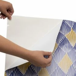 Buy 🌟 Self-Adhesive Wallpaper Art Deco Fan Peel And Stick Wallpaper By Drew Barrymore Flower Home 🛒 -Wallpaper Sales Store detail3YWI2015