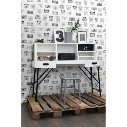 Best deal 🥰 ESTA Home Design Department Pinkins Retro Camera Wallpaper ✔️ -Wallpaper Sales Store detail4BREW4898