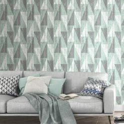 Budget ❤️ Rasch Nilsson Geometric Wood Wallpaper 😉 -Wallpaper Sales Store detail4BREW4996