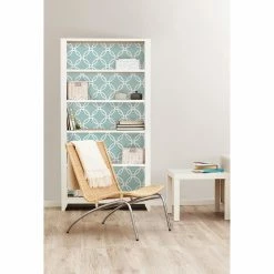 Coupon 🌟 Self-Adhesive Wallpaper Brewster Blue Links Peel And Stick Wallpaper 🎉 -Wallpaper Sales Store detail4BREW807