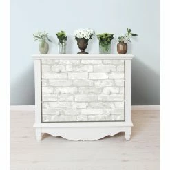 Wholesale ⭐ Self-Adhesive Wallpaper Brewster Grey And White Brick Peel And Stick Wallpaper 🛒 -Wallpaper Sales Store detail4BREW815