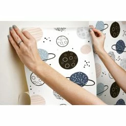 Brand new 💯 Self-Adhesive Wallpaper RoomMates Planets Peel And Stick Wallpaper 🌟 -Wallpaper Sales Store detail4YWI1967