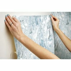 Hot Sale 🔥 Self-Adhesive Wallpaper RoomMates Marble Seas Peel And Stick Wallpaper 🤩 -Wallpaper Sales Store detail4YWI2011