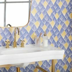 Buy 🌟 Self-Adhesive Wallpaper Art Deco Fan Peel And Stick Wallpaper By Drew Barrymore Flower Home 🛒 -Wallpaper Sales Store detail4YWI2015