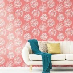 Wholesale 😍 Self-Adhesive Wallpaper RoomMates Batik Jacobean Peel And Stick Wallpaper ❤️ -Wallpaper Sales Store detail4YWI2045