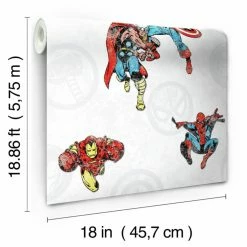 Best Sale ✨ Self-Adhesive Wallpaper RoomMates Avengers Classic Peel And Stick Wallpaper 👍 -Wallpaper Sales Store detail5YWI1845