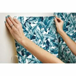 Cheapest 👏 Self-Adhesive Wallpaper RoomMates Palm Peel And Stick Wallpaper ⌛ -Wallpaper Sales Store detail5YWI1933