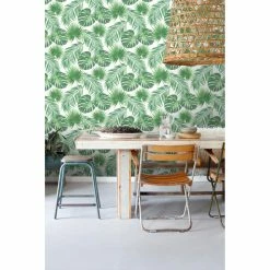 Deals 🎁 ESTA Home Design Department Patti Light Green Leaves Wallpaper 🥰 -Wallpaper Sales Store detail6BREW4911