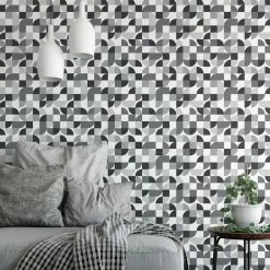 Flash Sale ✨ Self-Adhesive Wallpaper RoomMates Mid-Century Geometric Peel And Stick Wallpaper 🥰 -Wallpaper Sales Store detail6YWI1993