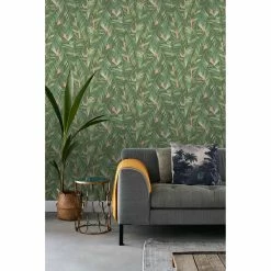 Coupon 🎉 ESTA Home Design Department Dumott Tropical Leaves Wallpaper ⌛ -Wallpaper Sales Store detail7BREW4922
