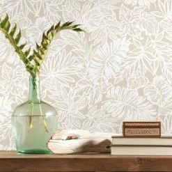Hot Sale 👏 RoomMates Batik Tropical Leaf Self-Adhesive Wallpaper 👍 21 Hot Sale 👏 RoomMates Batik Tropical Leaf Self-Adhesive Wallpaper 👍 -Wallpaper Sales Store detail7YWI2027