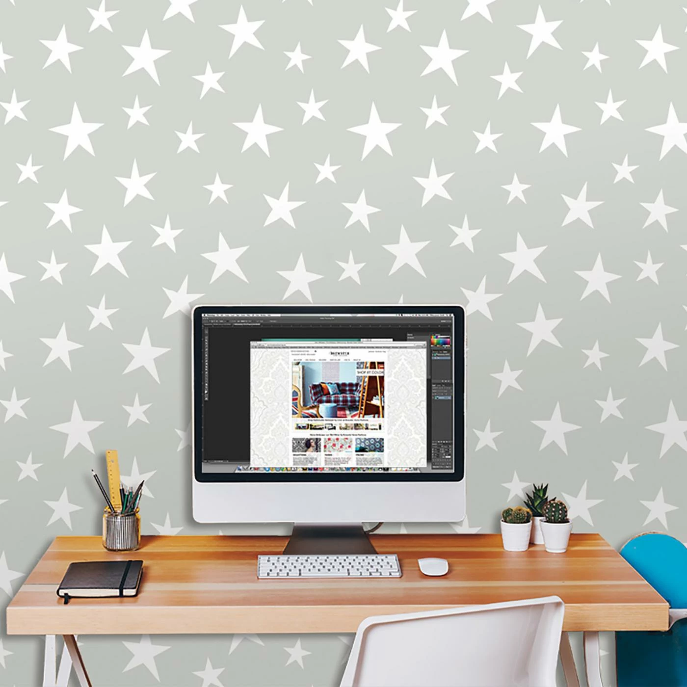 Coupon π₯° Self-Adhesive Wallpaper Brewster Home Stardust Grey Peel And Stick Wallpaper π₯° 5 Coupon π₯° Self-Adhesive Wallpaper Brewster Home Stardust Grey Peel And Stick Wallpaper π₯° - Image 3