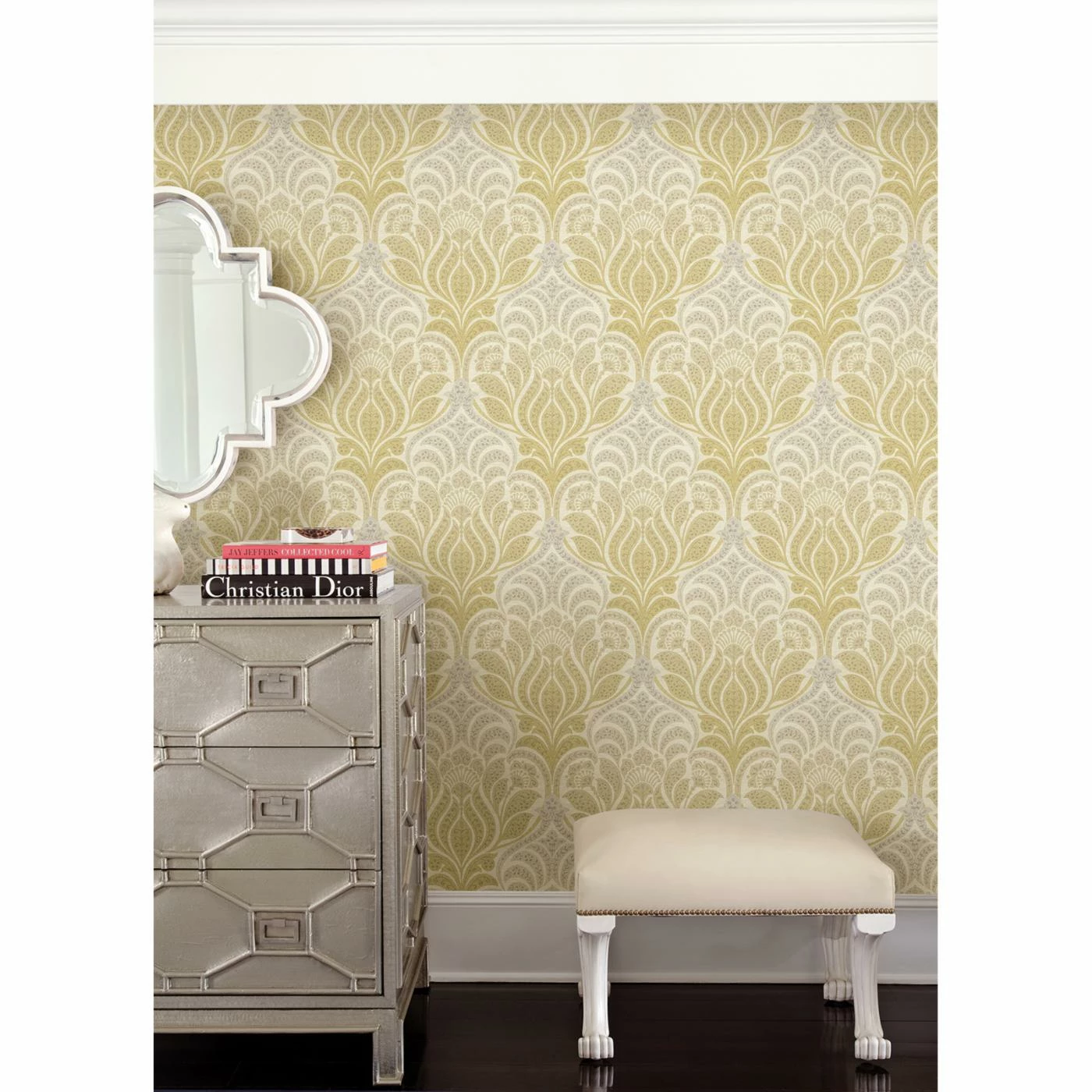 Budget 🌟 Kenneth James Azmaara Twill Damask Wallpaper 👍 5 Budget 🌟 Kenneth James Azmaara Twill Damask Wallpaper 👍 - Image 3