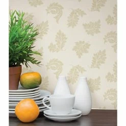New ⌛ Beacon House Henri Scrolling Leaf Wallpaper ⭐ -Wallpaper Sales Store detailBREW3445