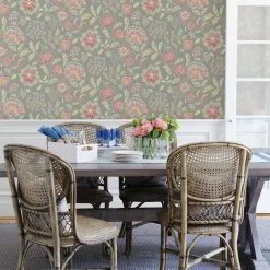 Promo 🎉 A-Street Prints Tropez Jacobean Wallpaper 🧨 -Wallpaper Sales Store detailBREW3800