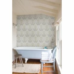 Cheap 💯 Kenneth James Aquitaine Nouveau Damask Wallpaper 🎉 -Wallpaper Sales Store detailBREW4154