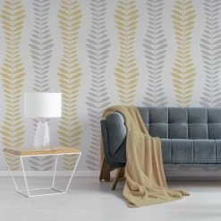 Top 10 ⭐ Brewster Essentials Sandnes Leaf Stripe Wallpaper ✔️ -Wallpaper Sales Store detailBREW4855
