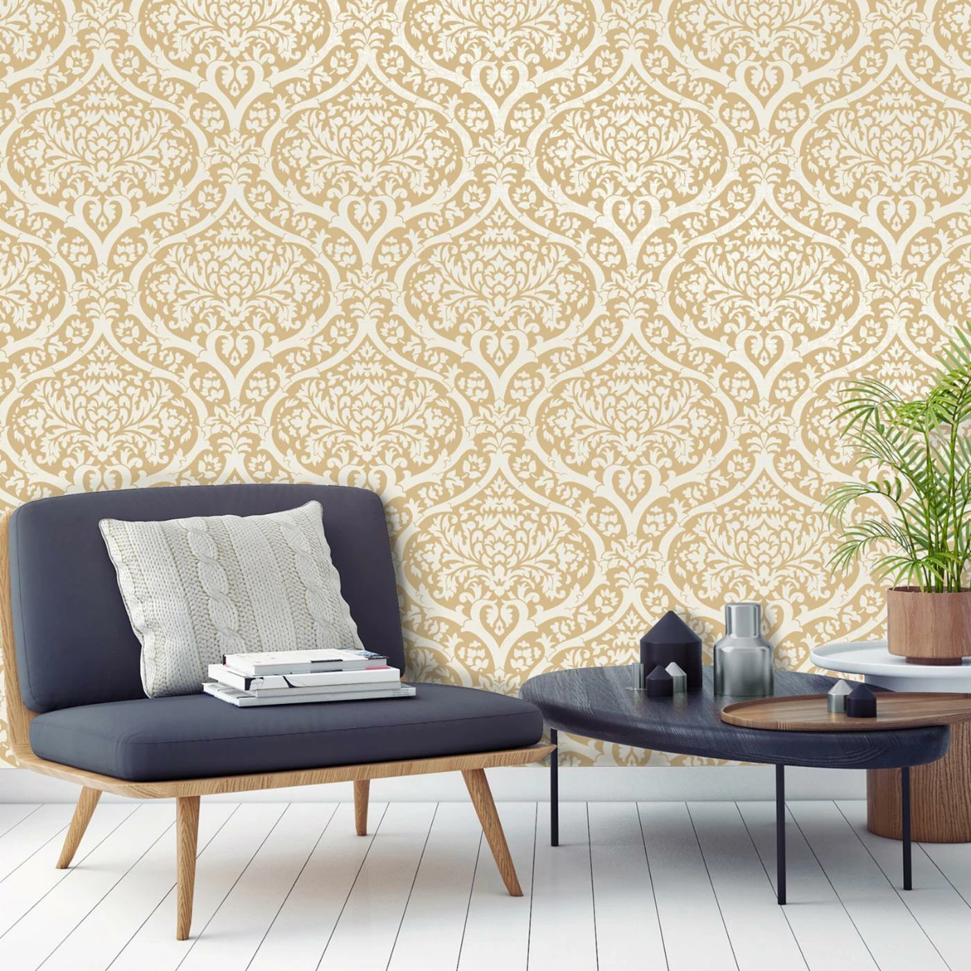 Deals 💯 Fine Decor Medley Sandringham Damask Wallpaper 🎁 5 Deals 💯 Fine Decor Medley Sandringham Damask Wallpaper 🎁 - Image 3