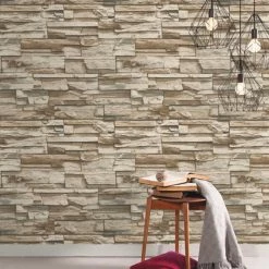 Best reviews of 🧨 Self-Adhesive Wallpaper RoomMates Stacked Stone Peel And Stick Wallpaper 😉 -Wallpaper Sales Store detailYWI1752