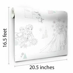 Wholesale 🔥 Self-Adhesive Wallpaper RoomMates Disney Frozen Peel And Stick Wallpaper 👍 -Wallpaper Sales Store detailYWI1849