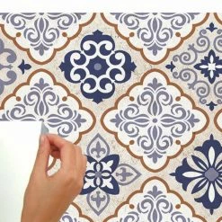 Best deal 🌟 Self-Adhesive Wallpaper RoomMates Mexican Tiles Peel And Stick Giant Wall Decals 🔔 -Wallpaper Sales Store detailYWI1870