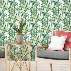 Wholesale 👏 Self-Adhesive Wallpaper RoomMates Lucky Bamboo Peel And Stick Wallpaper ✔️ -Wallpaper Sales Store detailYWI2009