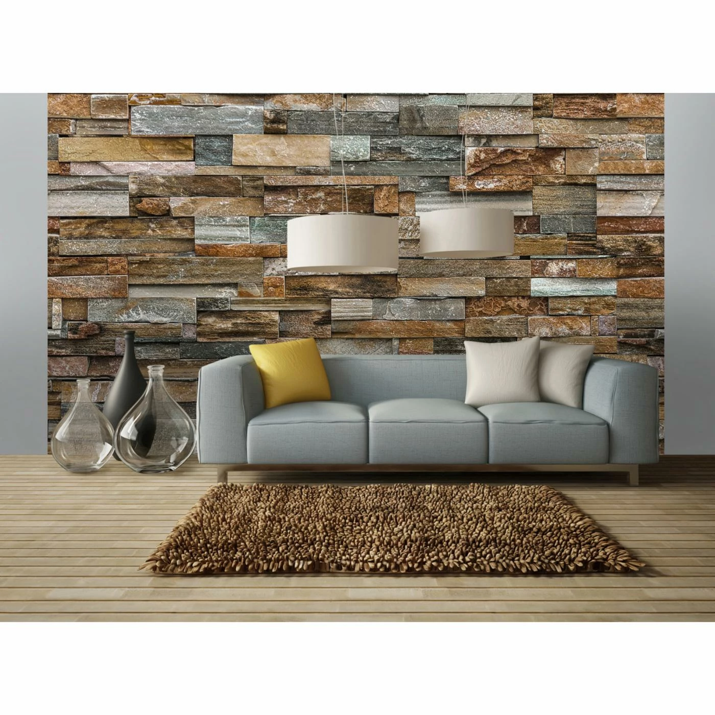 Best Sale ๐ฅ Wall Murals Ideal Decor Colorful Stone Wall Mural โ 4 Best Sale ๐ฅ Wall Murals Ideal Decor Colorful Stone Wall Mural โ - Image 2