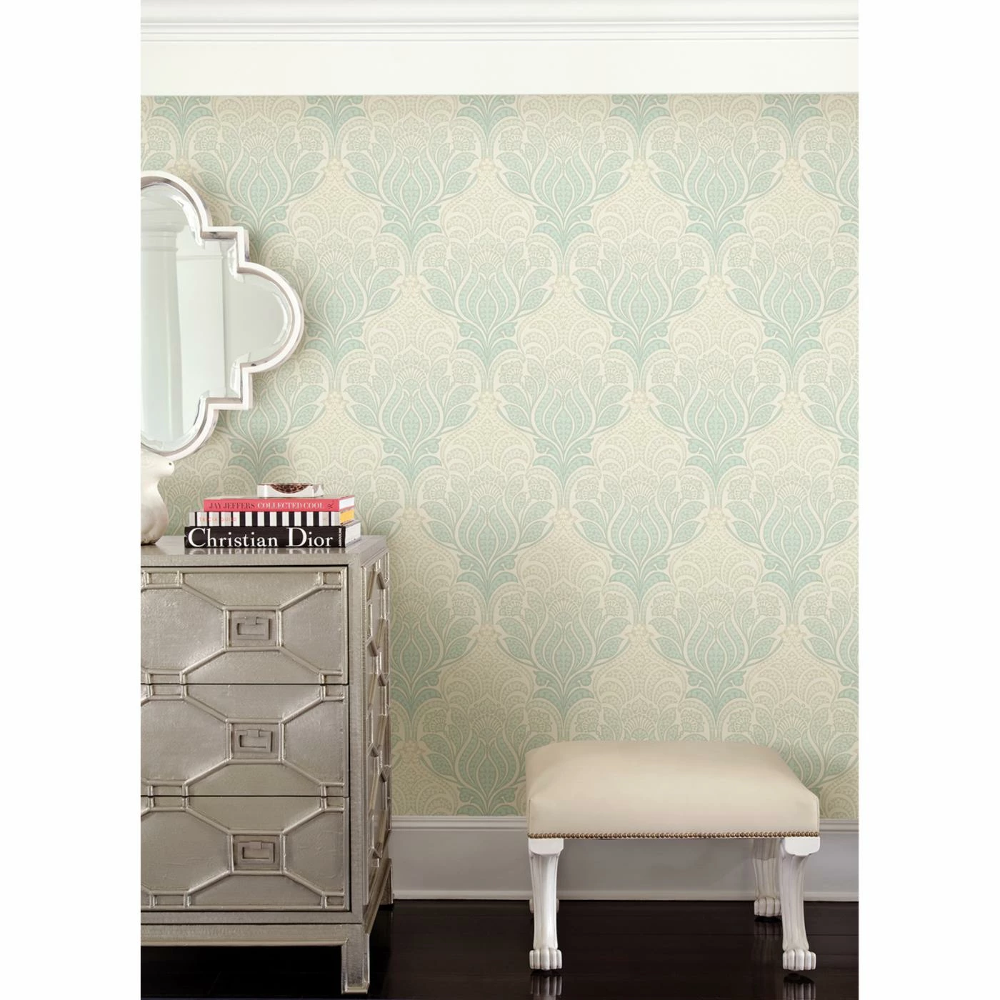 Budget 🌟 Kenneth James Azmaara Twill Damask Wallpaper 👍 4 Budget 🌟 Kenneth James Azmaara Twill Damask Wallpaper 👍 - Image 2