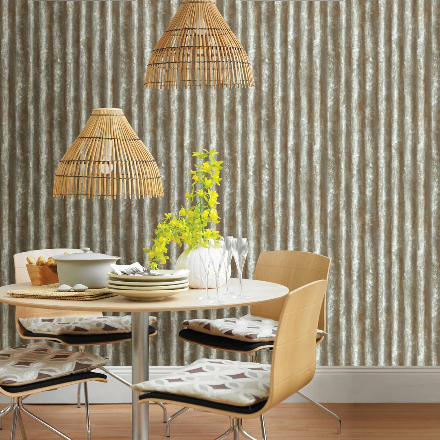 Best deal 👏 A - Street Prints A-Street Prints Corrugated Metal Industrial Texture Wallpaper 😉 4 Best deal 👏 A - Street Prints A-Street Prints Corrugated Metal Industrial Texture Wallpaper 😉 - Image 2