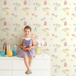 New 🥰 Brewster Birdhouses & Birds Wallpaper 🤩 -Wallpaper Sales Store inuseBREW1796