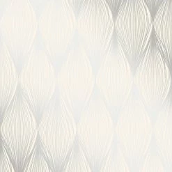 Cheap 😀 Decorline Gleam Silver Linear Ogee Wallpaper 🔥 -Wallpaper Sales Store inuseBREW1912