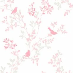 New ✨ Brewster Chirp Pink Birds & Trees Wallpaper ✔️ 5 New ✨ Brewster Chirp Pink Birds & Trees Wallpaper ✔️ -Wallpaper Sales Store inuseBREW2007