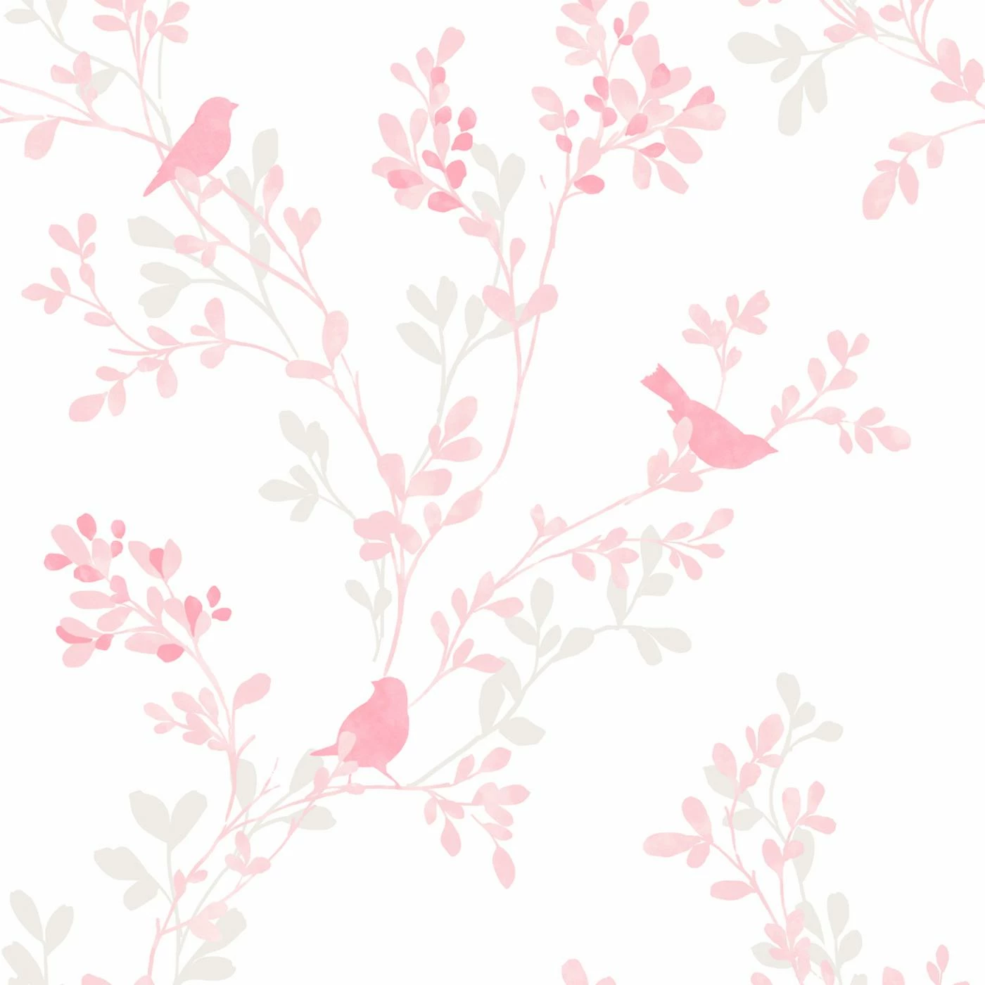 New ✨ Brewster Chirp Pink Birds & Trees Wallpaper ✔️ 4 New ✨ Brewster Chirp Pink Birds & Trees Wallpaper ✔️ - Image 2