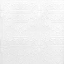 Flash Sale 🤩 Brewster Talavera White Flower Tile Paintable Wallpaper ⭐ -Wallpaper Sales Store inuseBREW2015