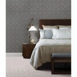 Deals 🎉 Brewster Matrix Black Geometric Wallpaper ⌛ -Wallpaper Sales Store inuseBREW2036