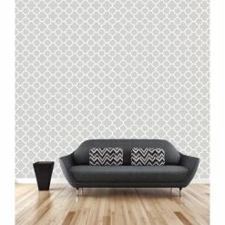 Best reviews of ✨ Brewster Origin Gray Quatrefoil Wallpaper 💯 -Wallpaper Sales Store inuseBREW2038