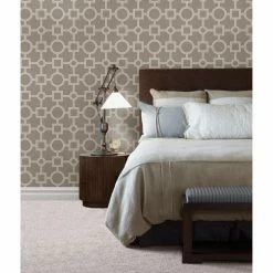 Outlet 👏 Brewster Matrix Gray Geometric Wallpaper ❤️ -Wallpaper Sales Store inuseBREW2045