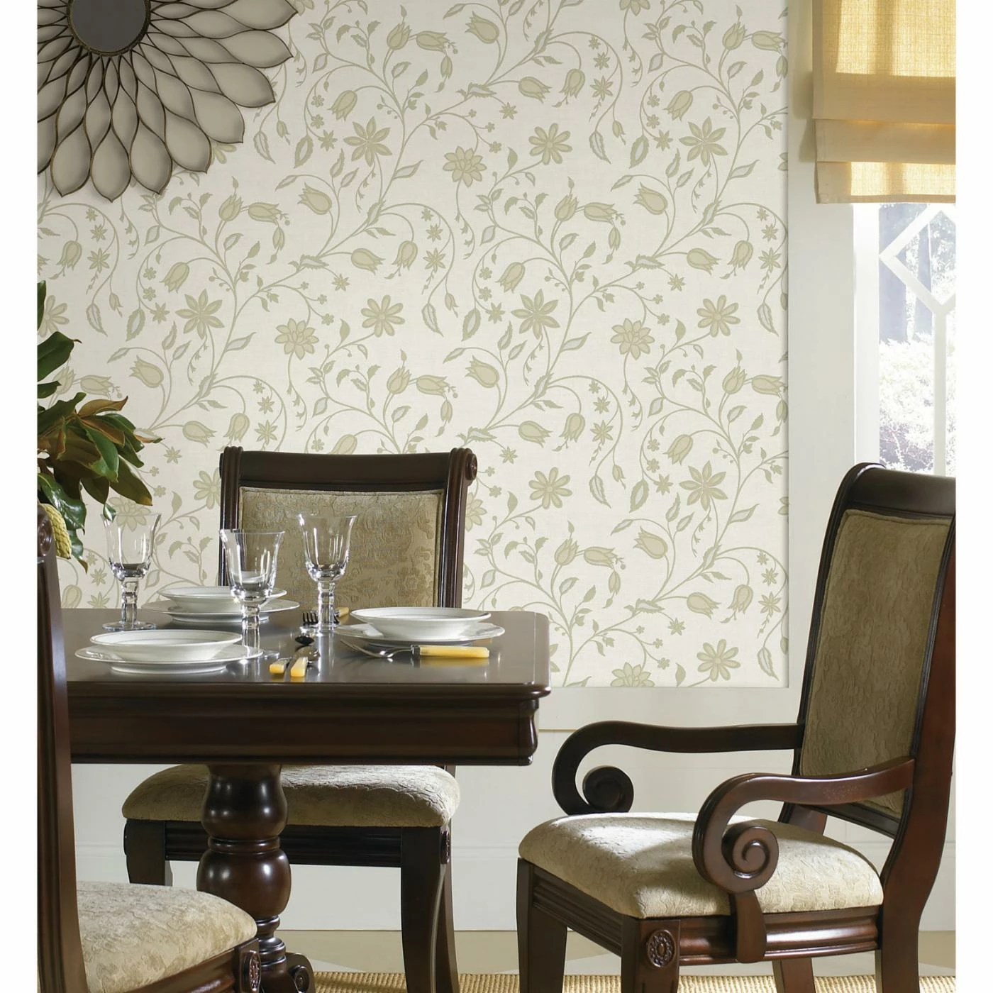 Best deal 🎁 Mirage Jasmina Stylised Floral Wallpaper ⌛ 4 Best deal 🎁 Mirage Jasmina Stylised Floral Wallpaper ⌛ - Image 2