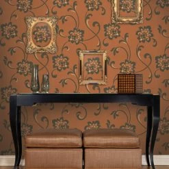 Promo 🤩 Decorline Sharon Jacobean Floral Wallpaper 😀 -Wallpaper Sales Store inuseBREW3679