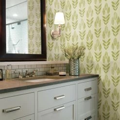 Best Sale 🎁 Brewster Skye Block Print Tulip Wallpaper 😀 -Wallpaper Sales Store inuseBREW3698