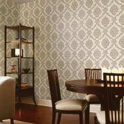 Brand new 🧨 Beacon House Tennyson Shimmer Damask Wallpaper 👍 -Wallpaper Sales Store inuseBREW3773