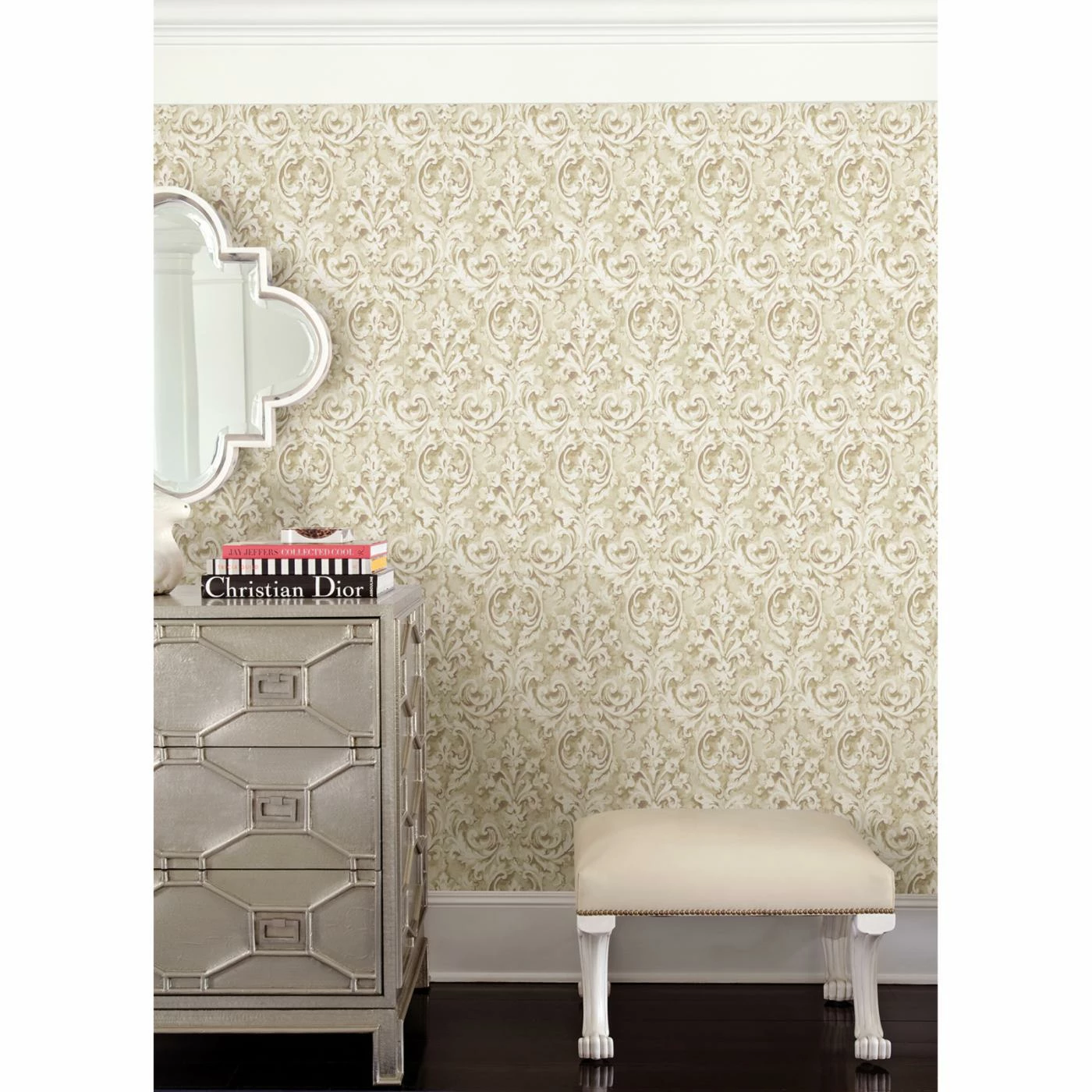 Hot Sale โ๏ธ Beacon House Aurora Damask Wallpaper ๐ 4 Hot Sale โ๏ธ Beacon House Aurora Damask Wallpaper ๐ - Image 2